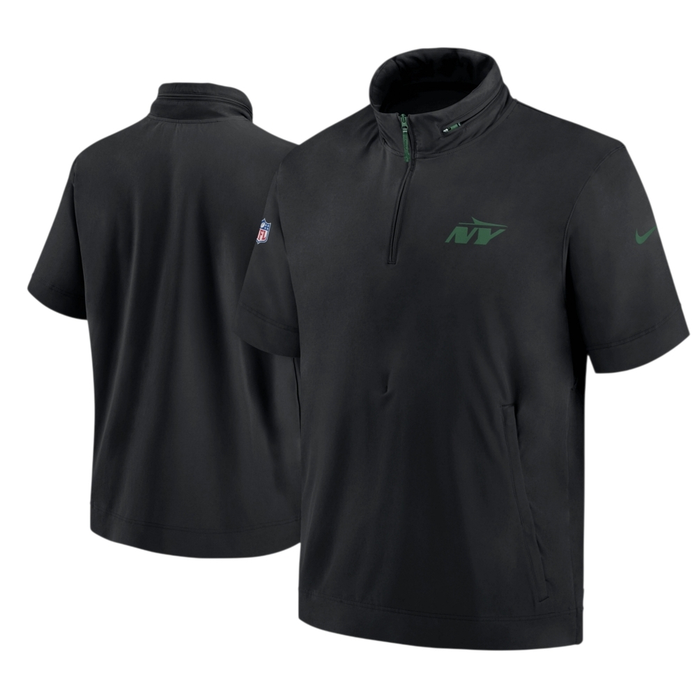 Nike NFL New York Jets Short Sleeve Sideline Coach Jacket Size 4XL